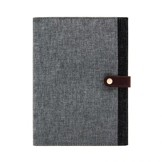 A5 RPET notebook with pocket inside cover